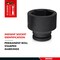 Teng Tools 110mm 1-1/2 Inch Drive 6 Point Metric Shallow Chrome Molybdenum Impact Socket 912110 - alternate 3